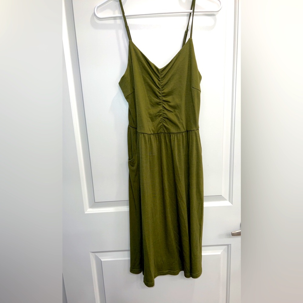 Army Green Dress w/ pockets